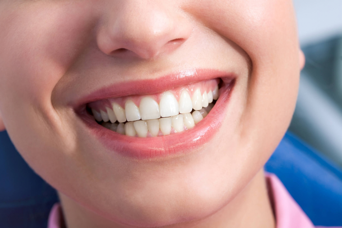 close up of smile