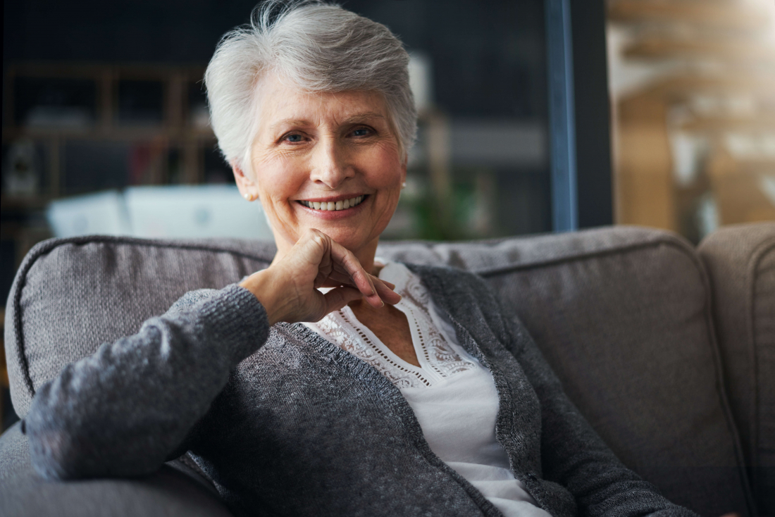 smiling senior woman